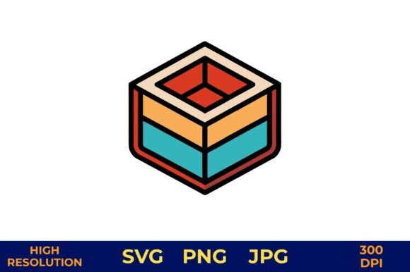3D Cube Vector with Layered Gradient: A Dynamic Design Asset for Creative and Business Workflows