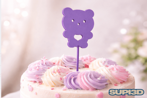 3D Cute Cake Topper: A Playful Touch for Every Celebration