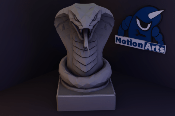 Cobra Low Poly 3D Model for Easy 3D Printing: A Fusion of Art, Symbolism, and Modern Design