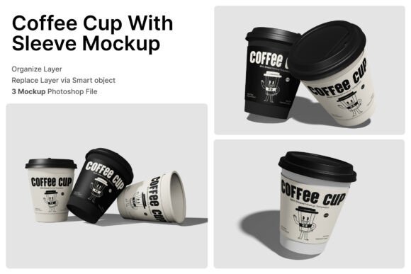 Coffee Cup with Sleeve 3D Mockup: A Practical Tool for Professional Brand Presentation