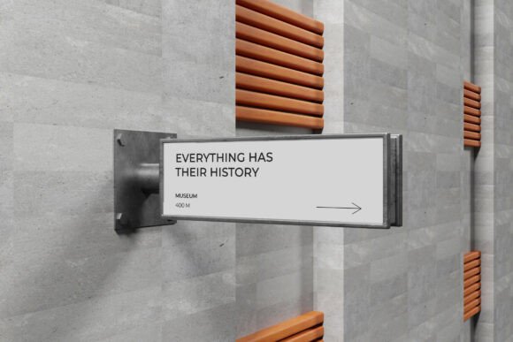 Elevating Brand Identity with the Store Sign Board Wall 3D Mockup