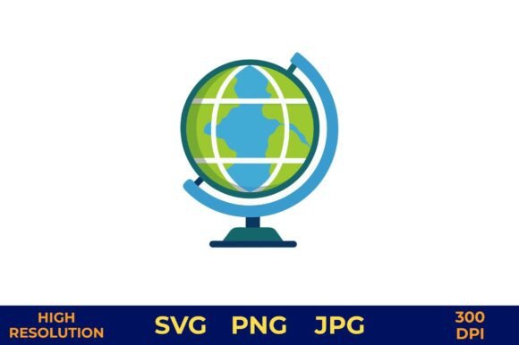 Enhance Your Creative Projects with a 3D Globe with Continents and Stand