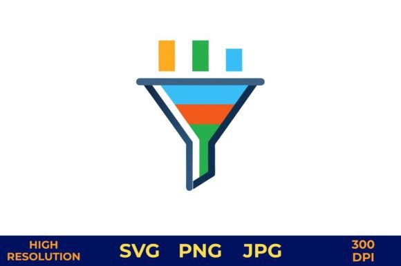 Enhancing Data Visualization with 3D Funnel Charts in Vibrant Color