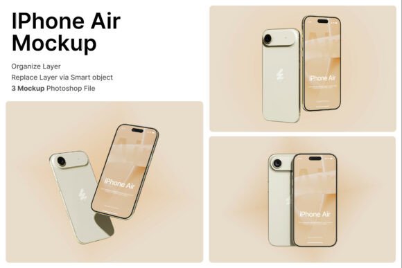 Enhancing Digital Branding with iPhone Air 3D Mockup