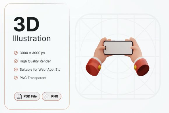 Enhancing Digital Interaction with Smartphone Two Hand Gesture 3D Icon