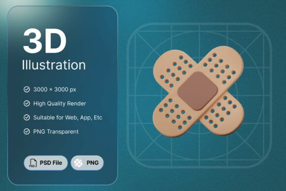 Enhancing Visual Communication in Healthcare with the Band Aid 3D Icon