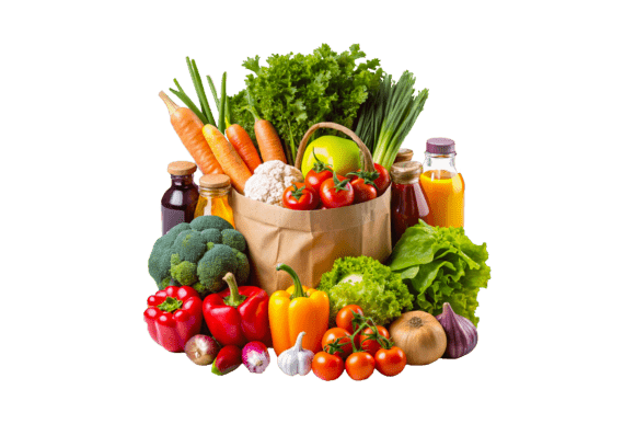 Fresh Basket of Vegetable Clipart 3D PNG – Creative Design Made Easy
