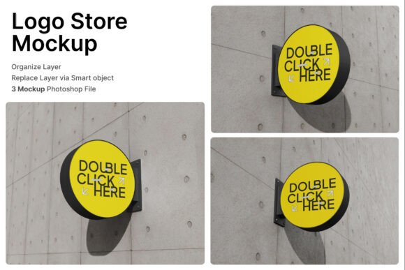 Logo Store 3D Mockup: Elevating Storefront Branding with Realistic Visuals