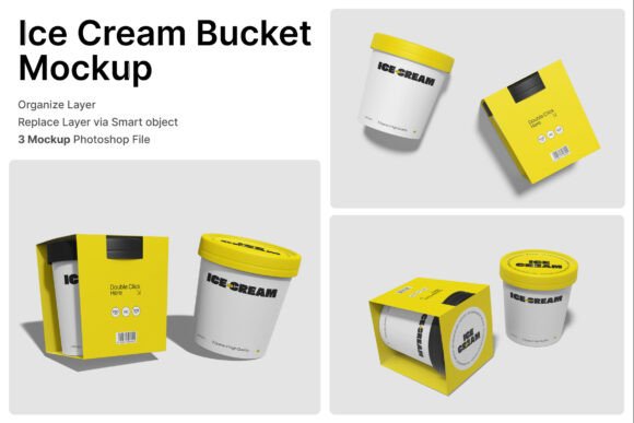 Maximizing Brand Impact with the Ice Cream Bucket 3D Mockup