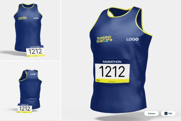 Running Marathon Shirt 3D Mockup: A Practical Tool for Sportswear Branding and Design