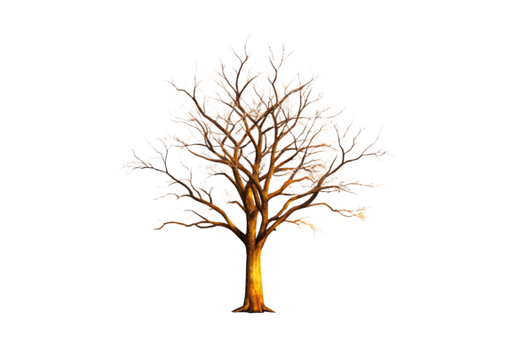 The Beauty of Bare Trees 3D Rendering PNG: A Versatile Design Resource for Creative Projects