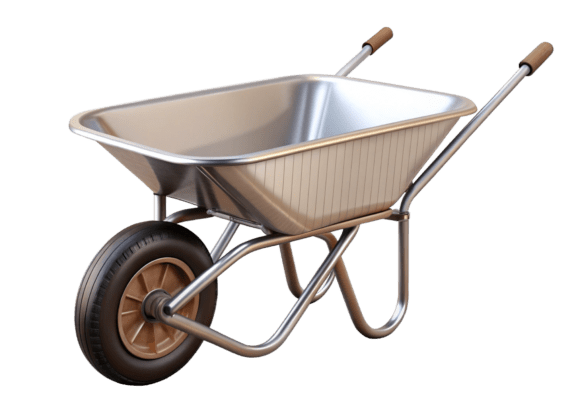 Wheelbarrow PNG & Construction Garden 3D Graphics