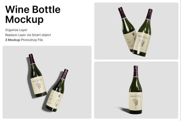 Wine Bottle 3D Mockup: A Designer’s Secret for Luxurious Beverage Branding